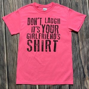 Hot Pink Funny Short Sleeve T-Shirt Casual